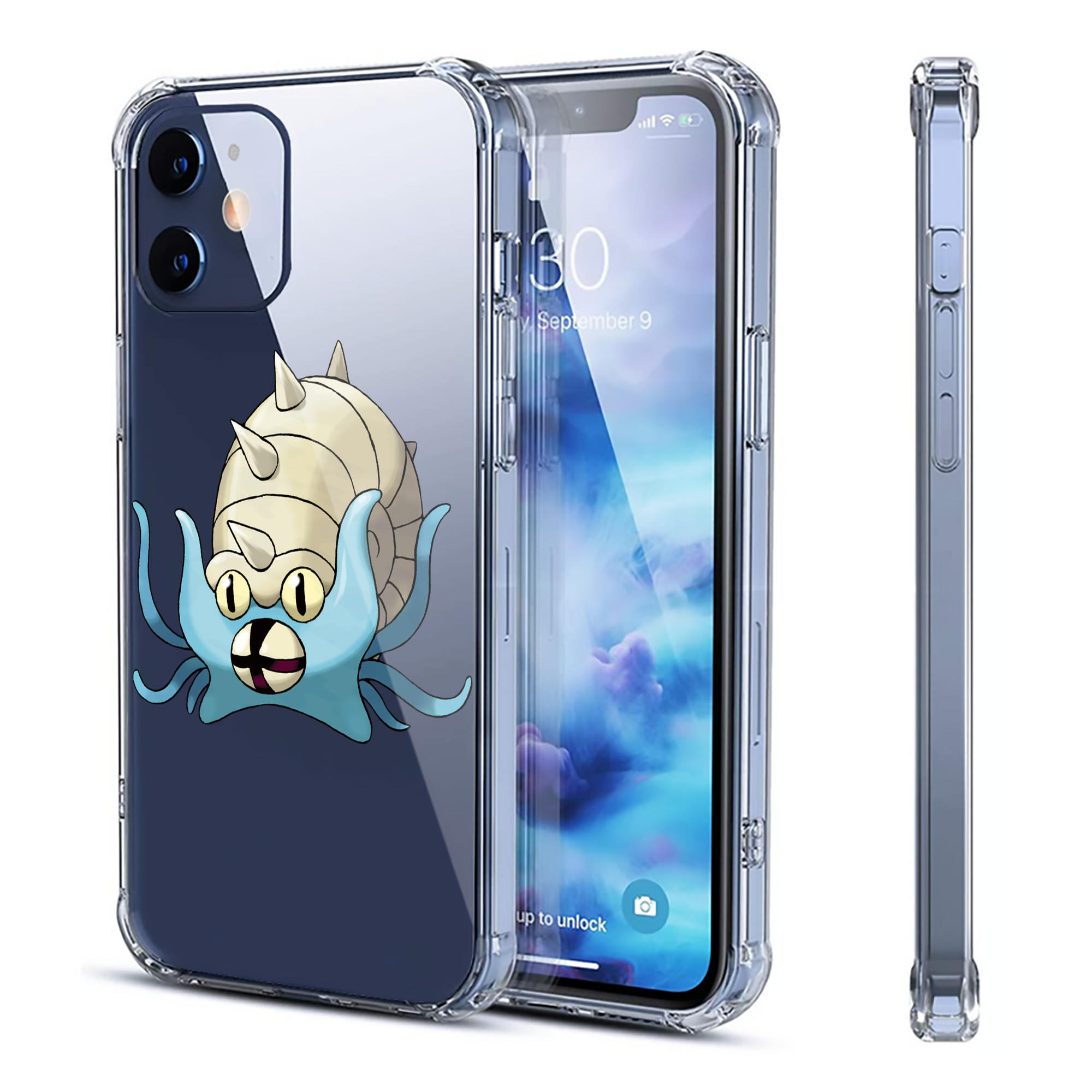 （画像用） ポケットモンスター Pokémon 【iPhone 12シリーズ対応】透明スマホケース（クリアソフトケース）